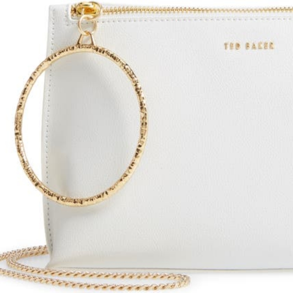 Ted Baker textured ring bracelet clutch - Ivory